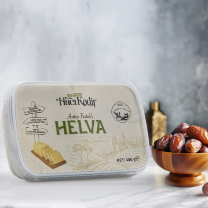 Şeker İlavesiz Antep Fıstıklı Helva 400 gr resmi