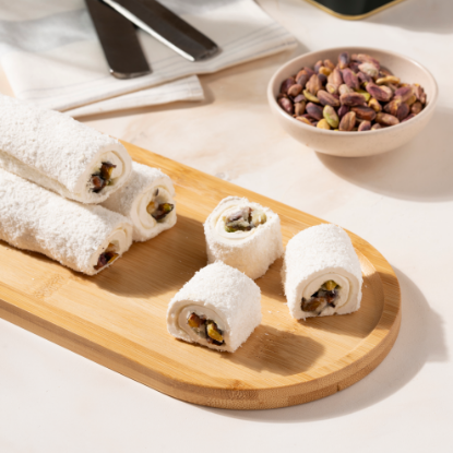 Manda Kaymaklı Antep Fıstıklı Lokum 500 gr resmi