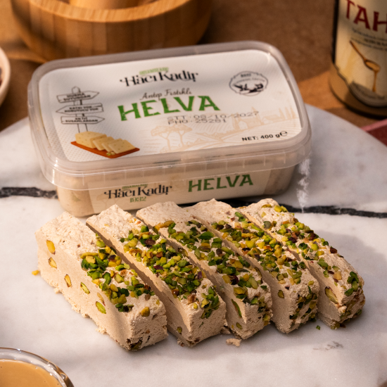 Şeker İlavesiz Antep Fıstıklı Helva 400 gr resmi