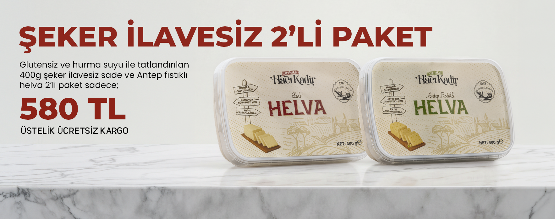 Şeker ilavesiz Sade Hacı Kadir Tahin Helvası, Tahin, Pekmez, Şeker İlavesiz Reçel